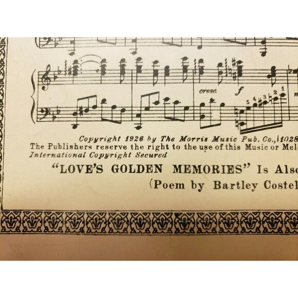 Sheet Music-"Falling Waters"  BY J. L Truax, 1926, Vintage - Picture 3 of 3